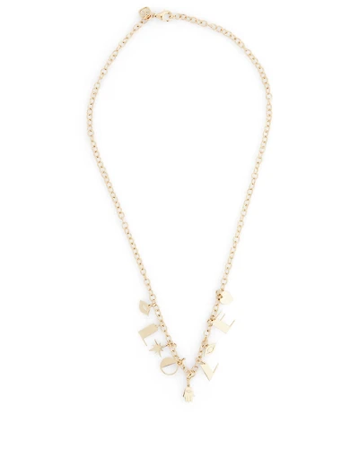 Pure Love 14K Yellow Gold Charm Necklace