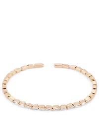 Fireworks 18K Rose Gold Bangle Bracelet With Diamonds