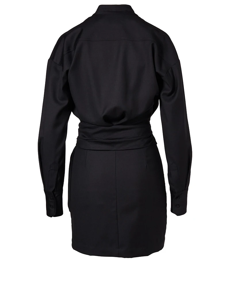 Nolla Virgin Wool Shirt Dress