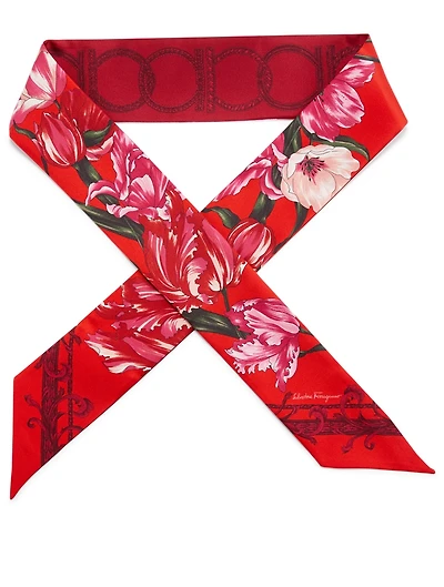 Grace Silk Skinny Scarf