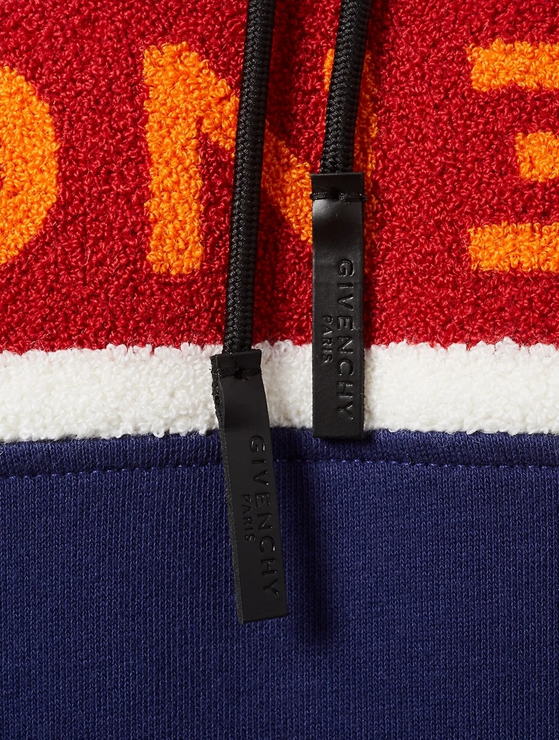 Towelling Band Hoodie With Logo