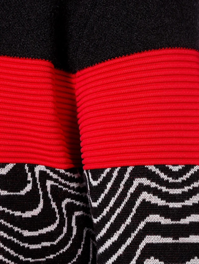 Wool And Mohair Sweater Mixed Print