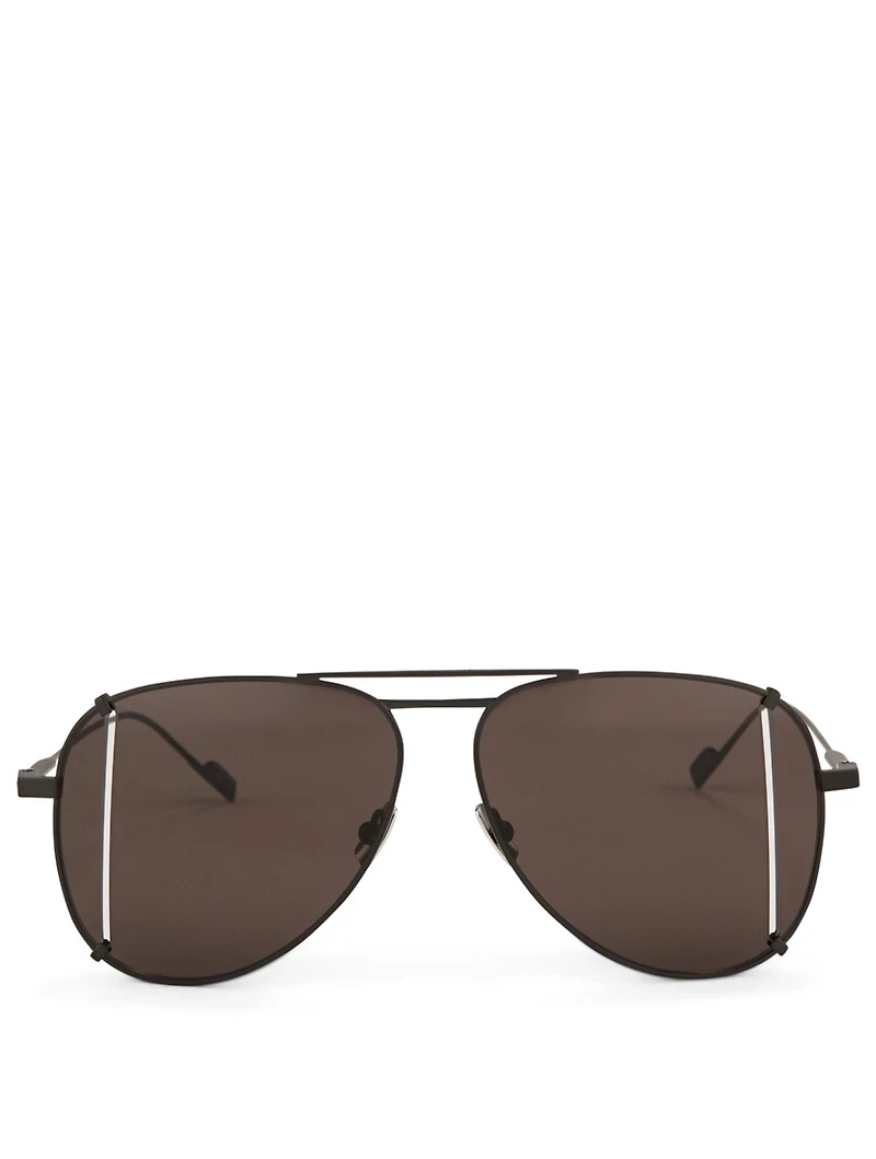 Cut Aviator Sunglasses