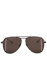 Cut Aviator Sunglasses