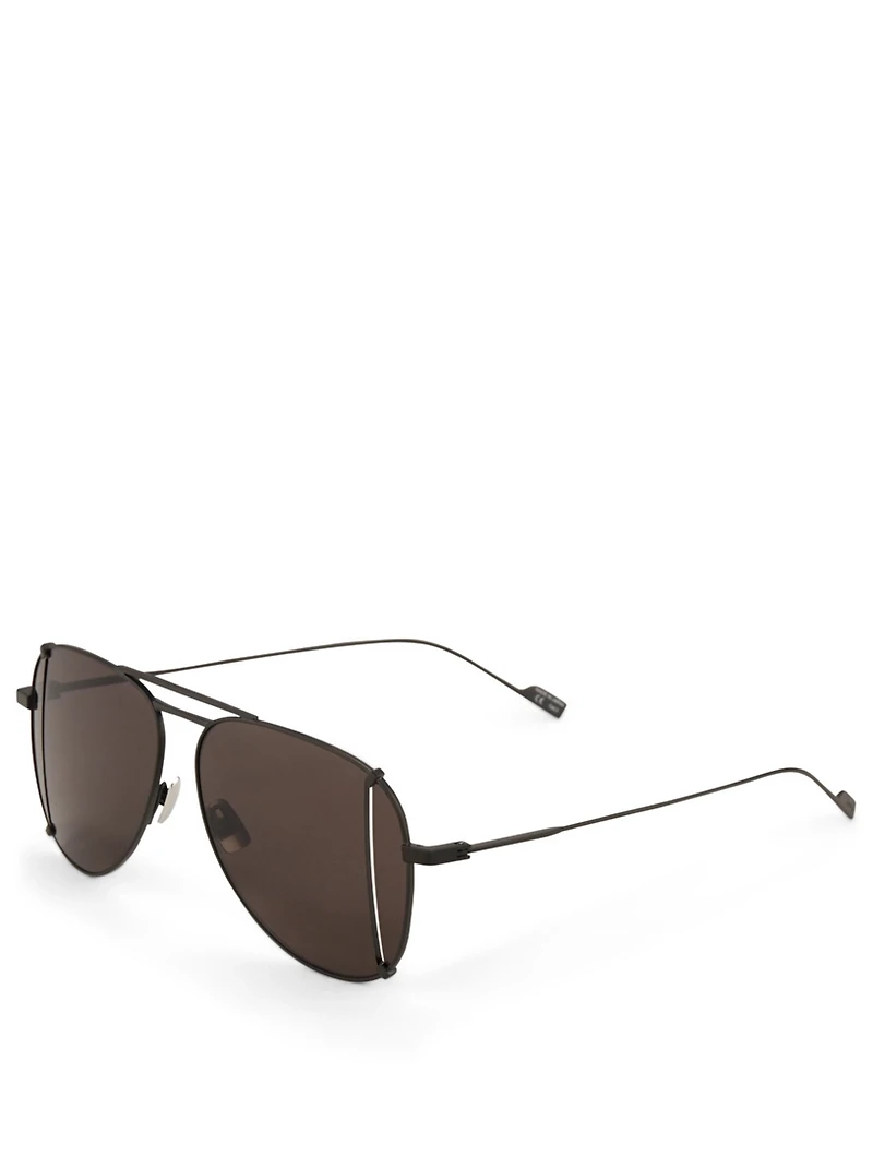 Cut Aviator Sunglasses