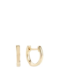 Mini Huggie 14K Yellow Gold Earrings