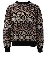 Mahmut Jacquard Metallic Wool-Blend Sweater