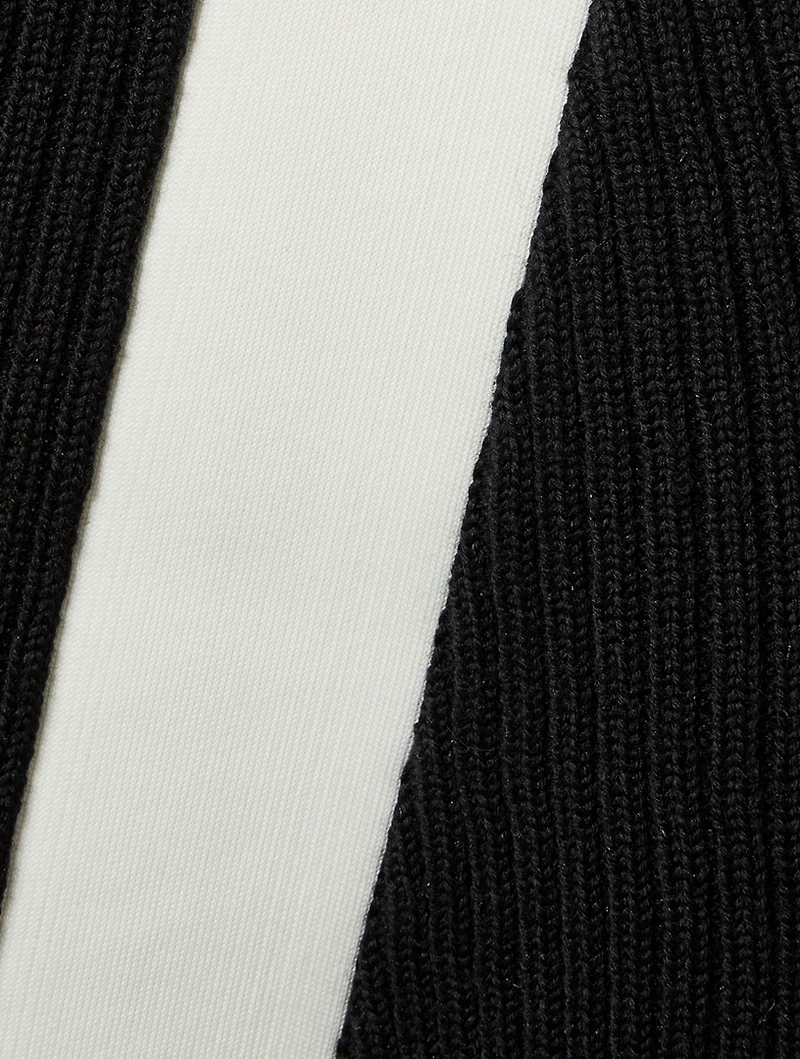 Graphic Flag Wool Mini Skirt