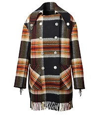 Pendleton Plaid Pea Coat