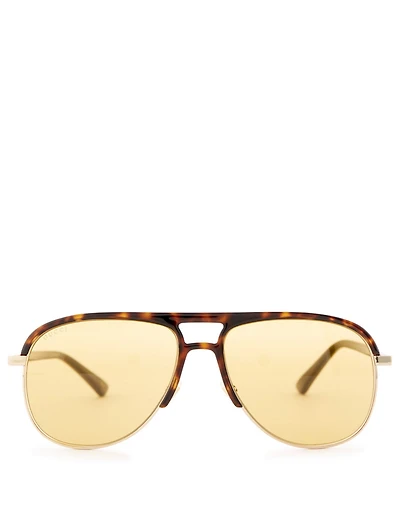 Two-Tone Aviator Sunglasses