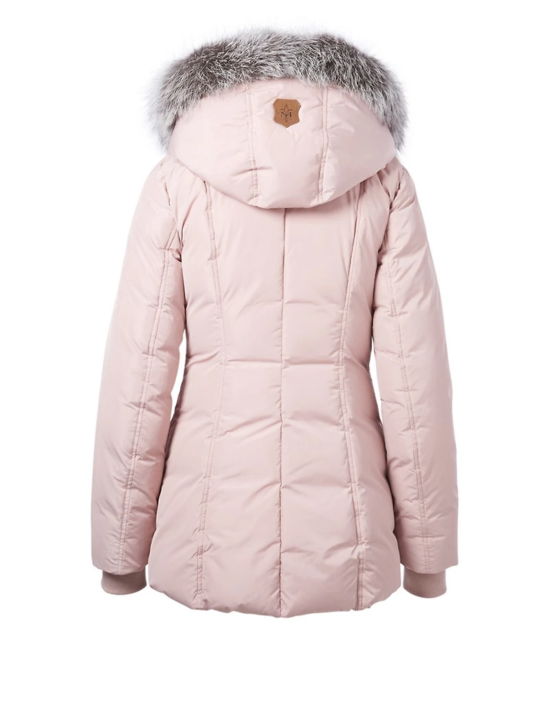 Adali-X Down Coat With Fur Hood