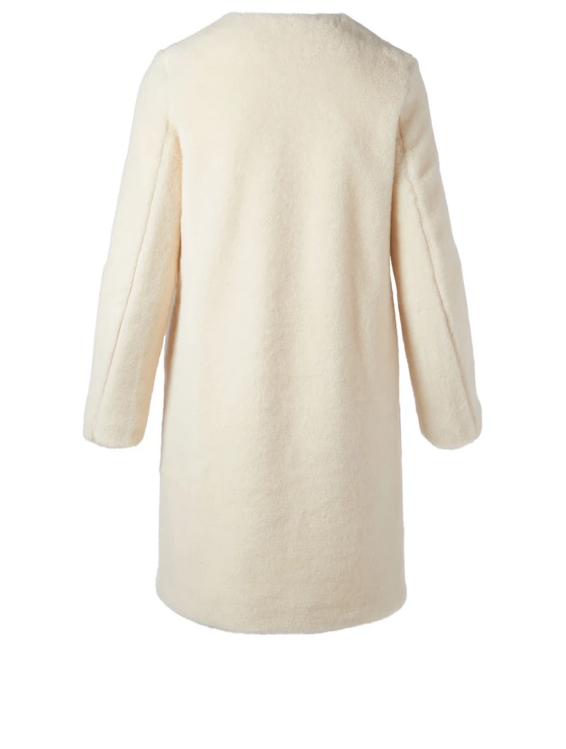 Alpaca Blend Teddy Coat