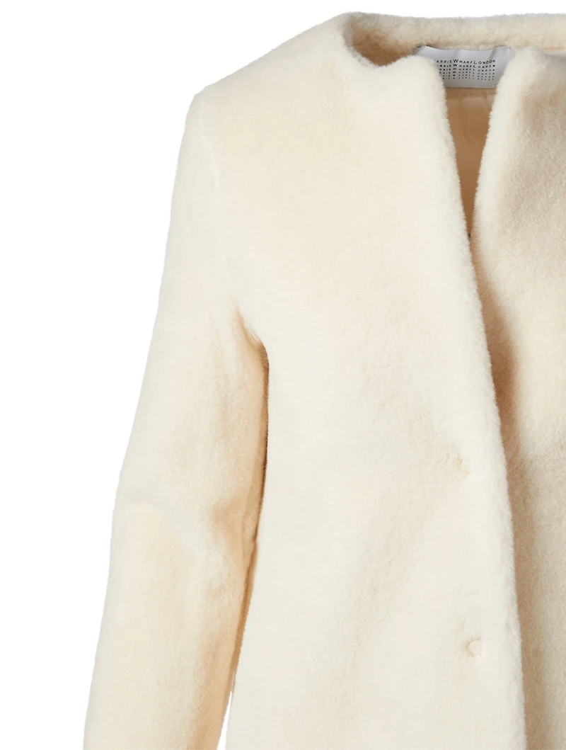Alpaca Blend Teddy Coat