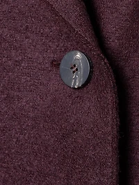 Pressed Wool Double-Breasted Coat