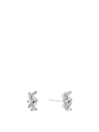 Fireworks 18K White Gold Earrings With Diamonds