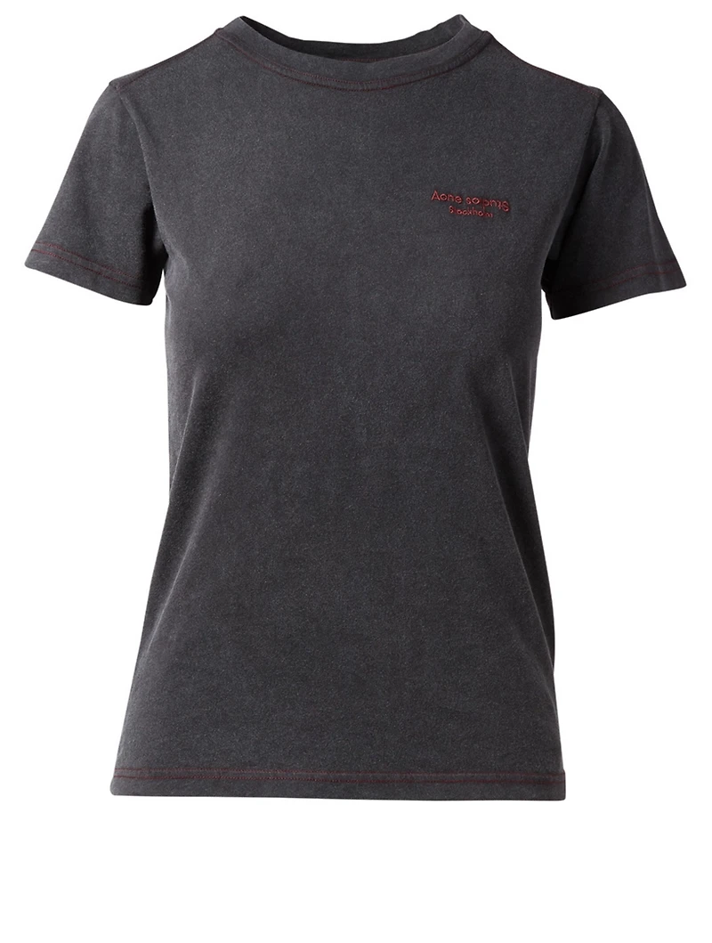 T-Shirt With Upside Down Logo