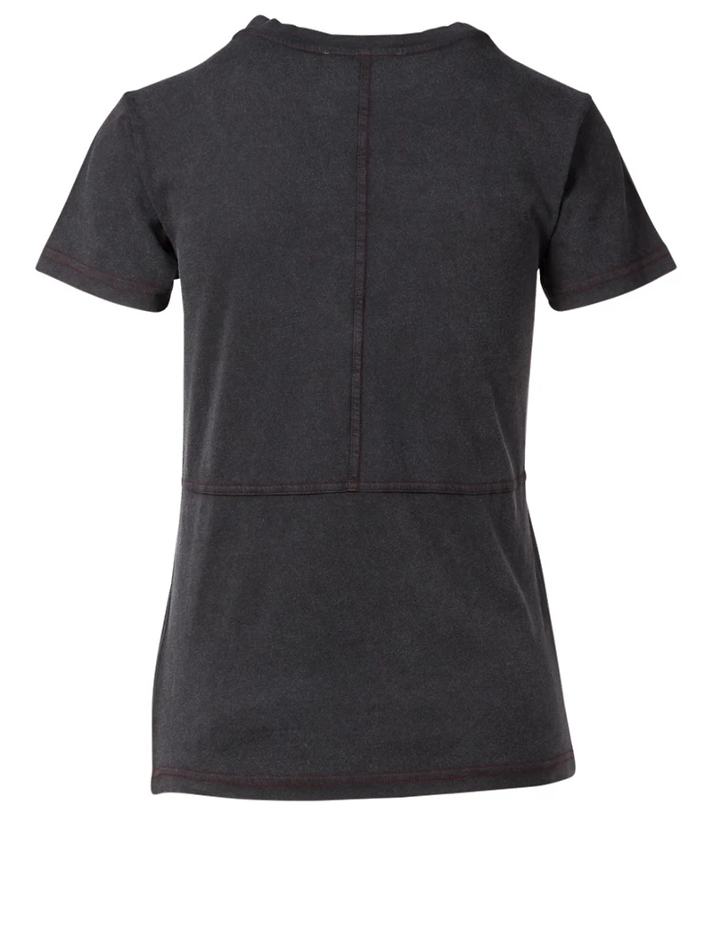 T-Shirt With Upside Down Logo