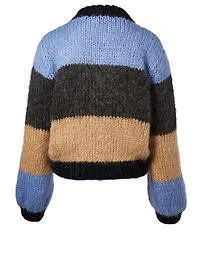 Julliard Wool And Mohair Striped Sweater