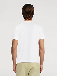 Cotton T-Shirt With Camo Heart