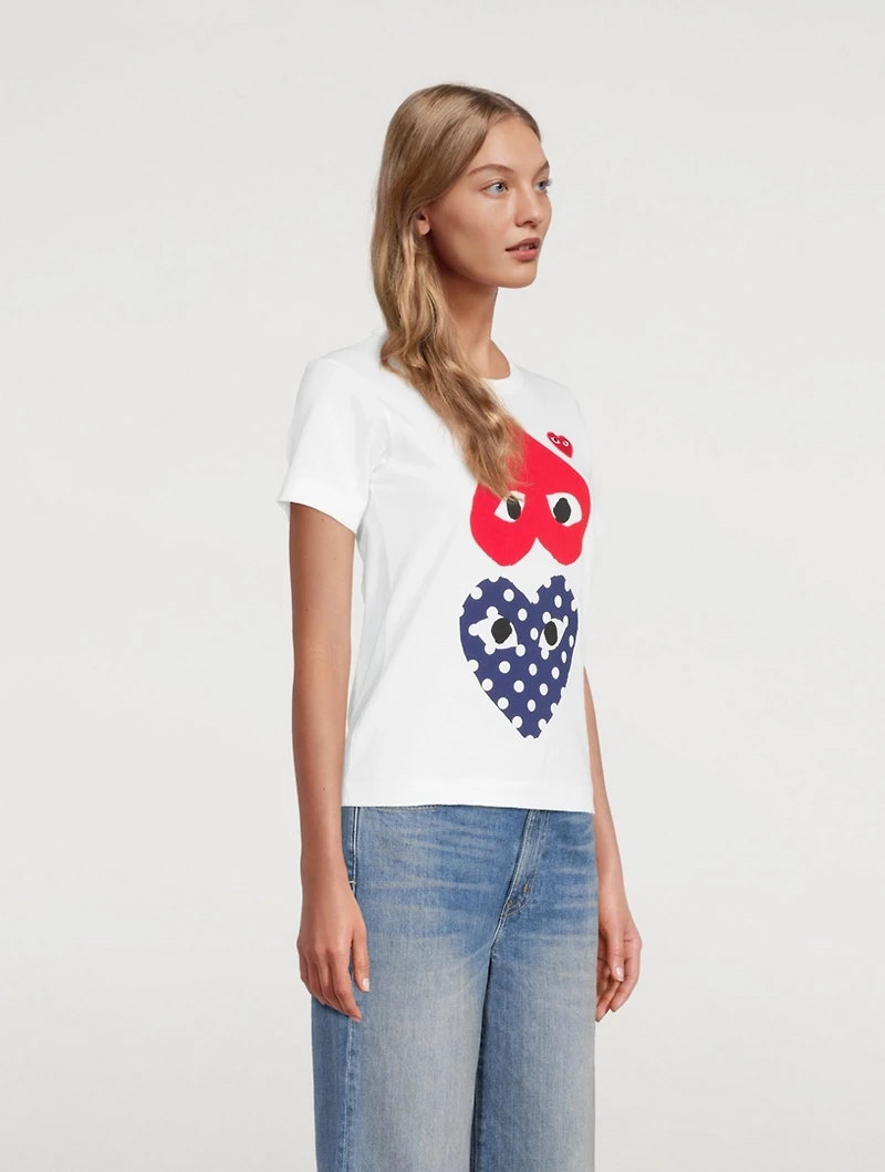 Double Mixed Heart T-Shirt