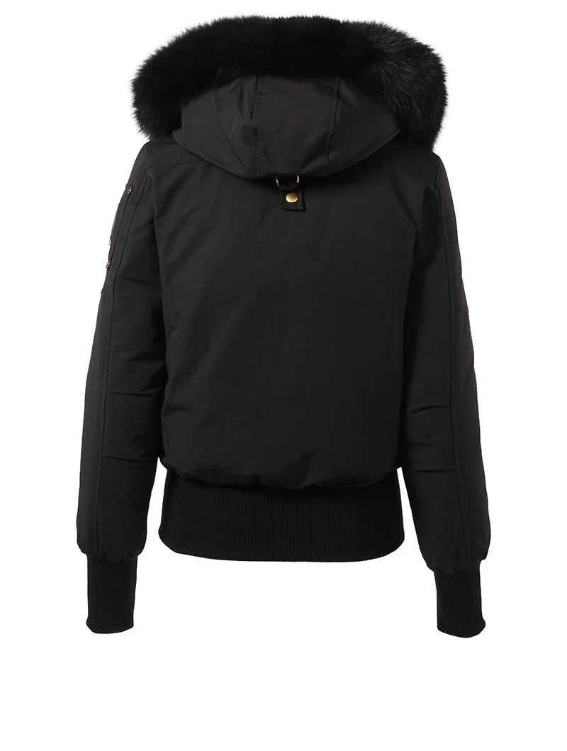 Goldboro Bomber Jacket With Fur Trim