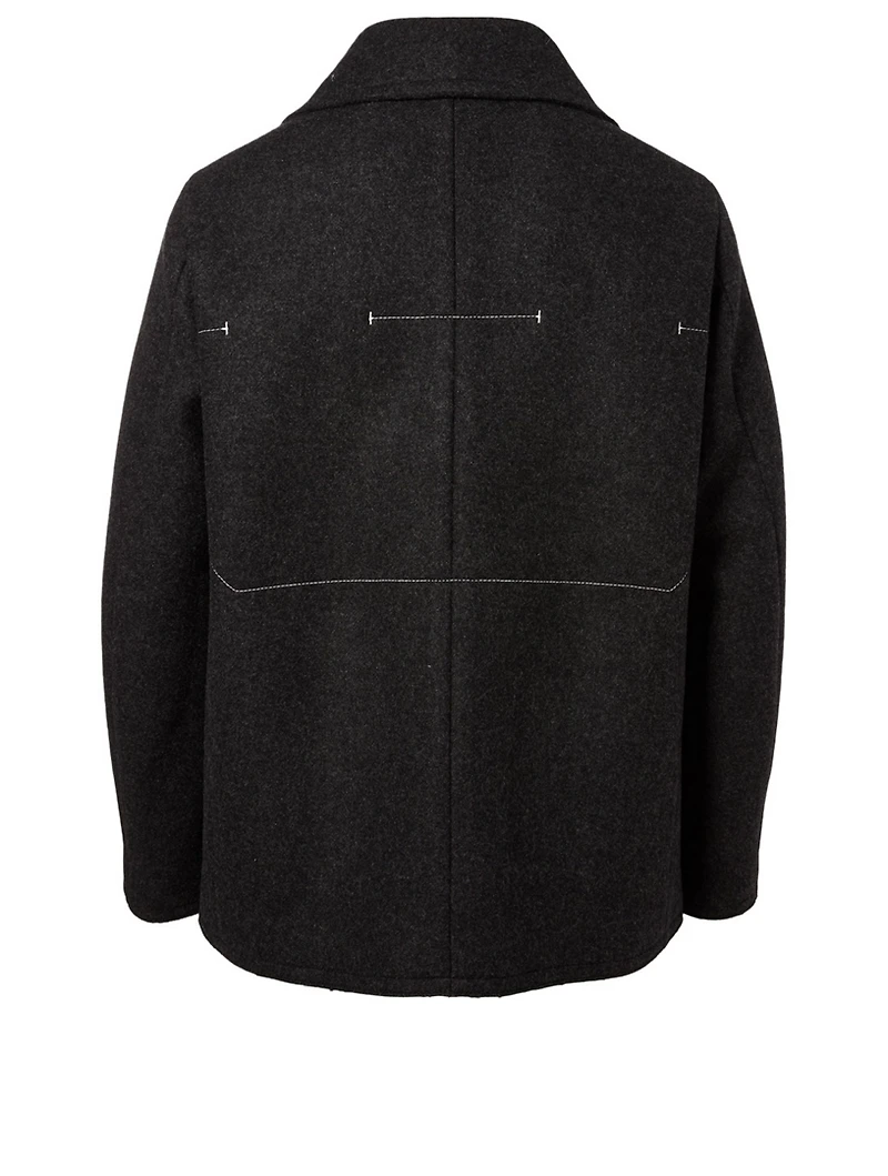 Wool Double-Breasted Field Jacket