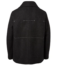 Wool Double-Breasted Field Jacket
