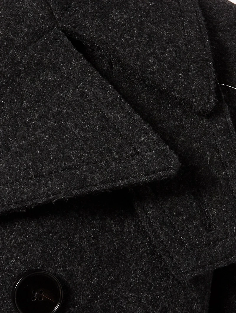 Wool Double-Breasted Field Jacket