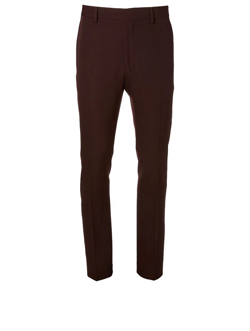 Wool Pants With Side Stripe