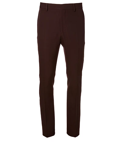 Wool Pants With Side Stripe