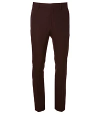 Wool Pants With Side Stripe