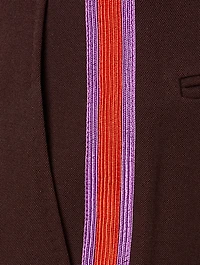 Wool Pants With Side Stripe
