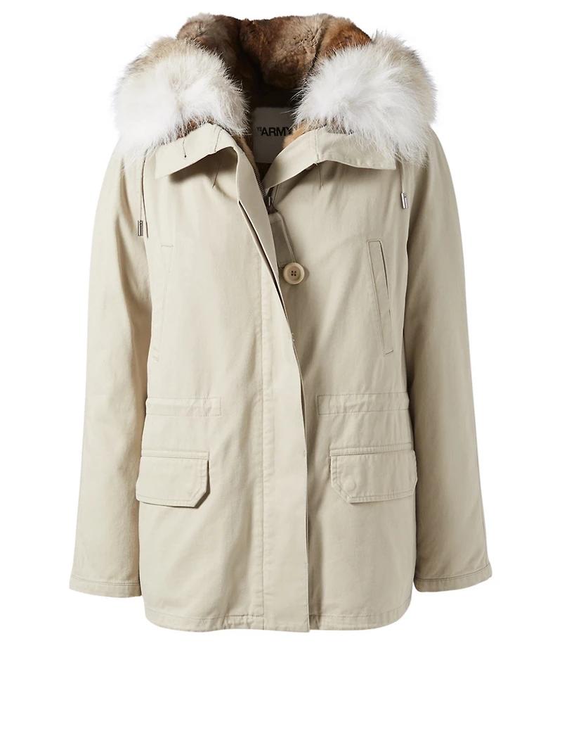 Short Parka With Fur