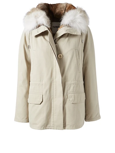 Short Parka With Fur