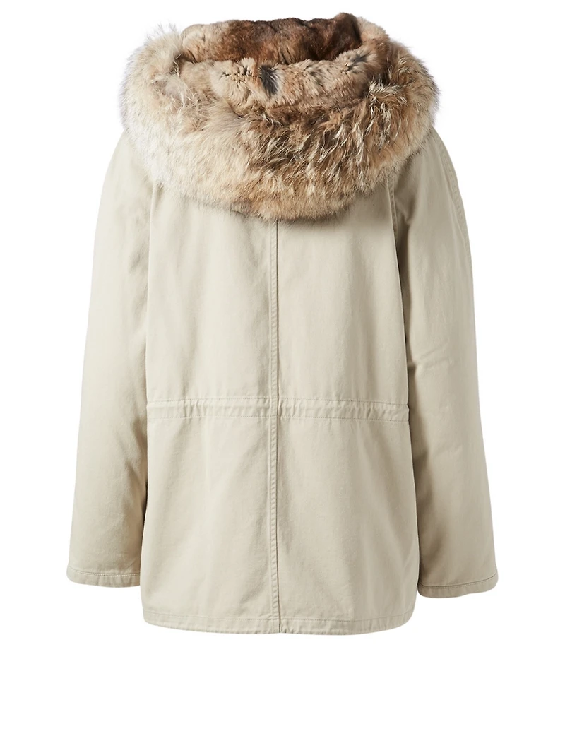 Short Parka With Fur