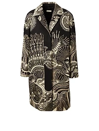 Ranja Canvas Coat In Folkloric Print