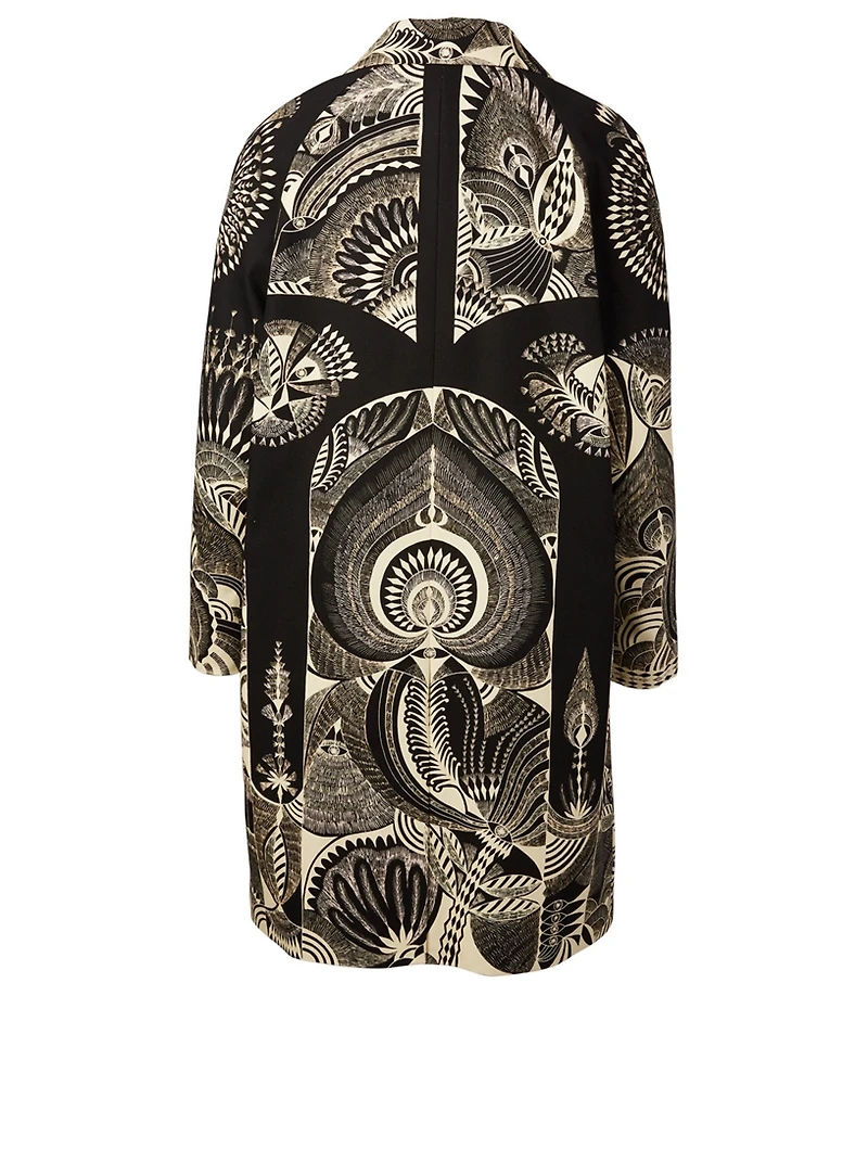 Ranja Canvas Coat In Folkloric Print