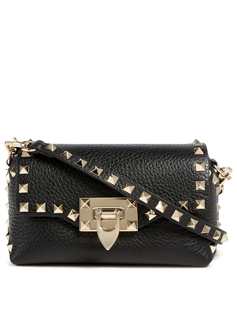 Mini Rockstud Leather Crossbody Bag