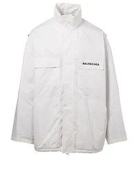 Windbreaker Jacket With Logo Pocket