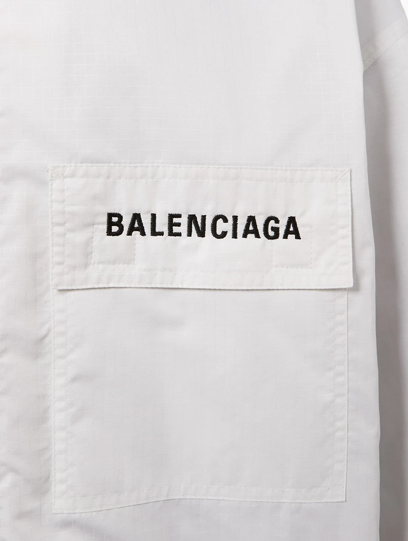 Windbreaker Jacket With Logo Pocket
