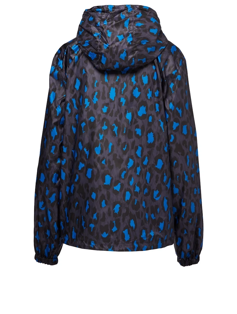 Reversible Windbreaker Leopard Print
