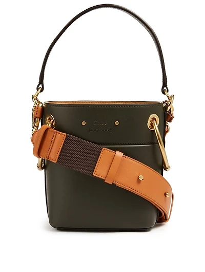 Mini Roy Leather Bucket Bag