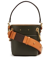 Mini Roy Leather Bucket Bag
