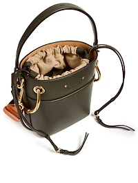 Mini Roy Leather Bucket Bag