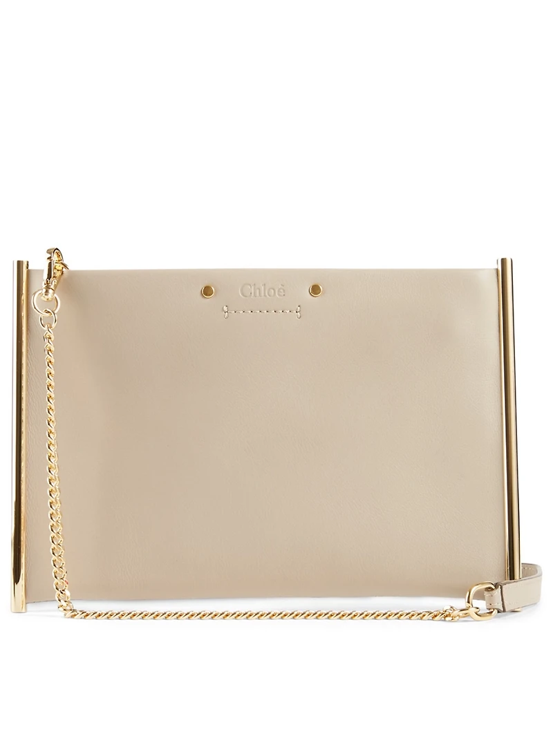 Small Roy Leather Chain Pouch Bag