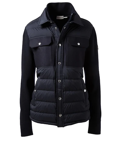 Mixed Media Down Jacket