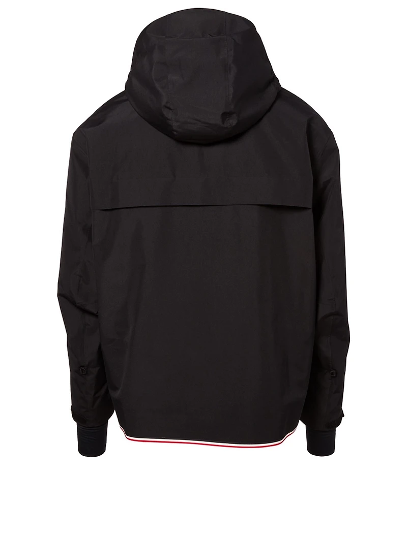 Down Jacket With Stripe Trim