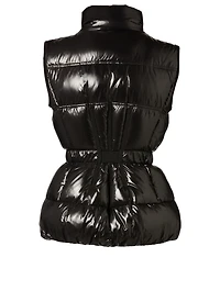 Aigrette Belted Down Puffer Vest