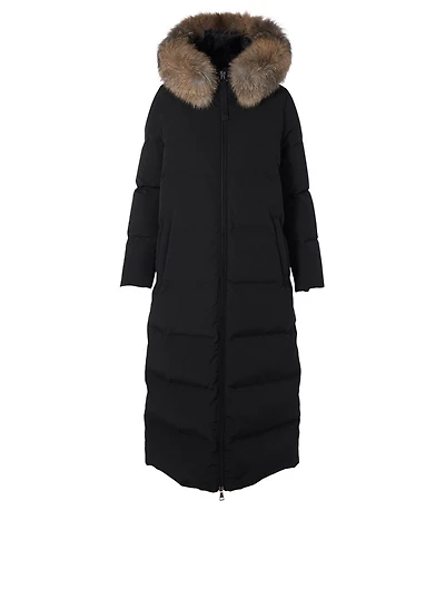 Bernache Down Puffer Parka With Fur Hood