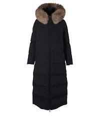 Bernache Down Puffer Parka With Fur Hood